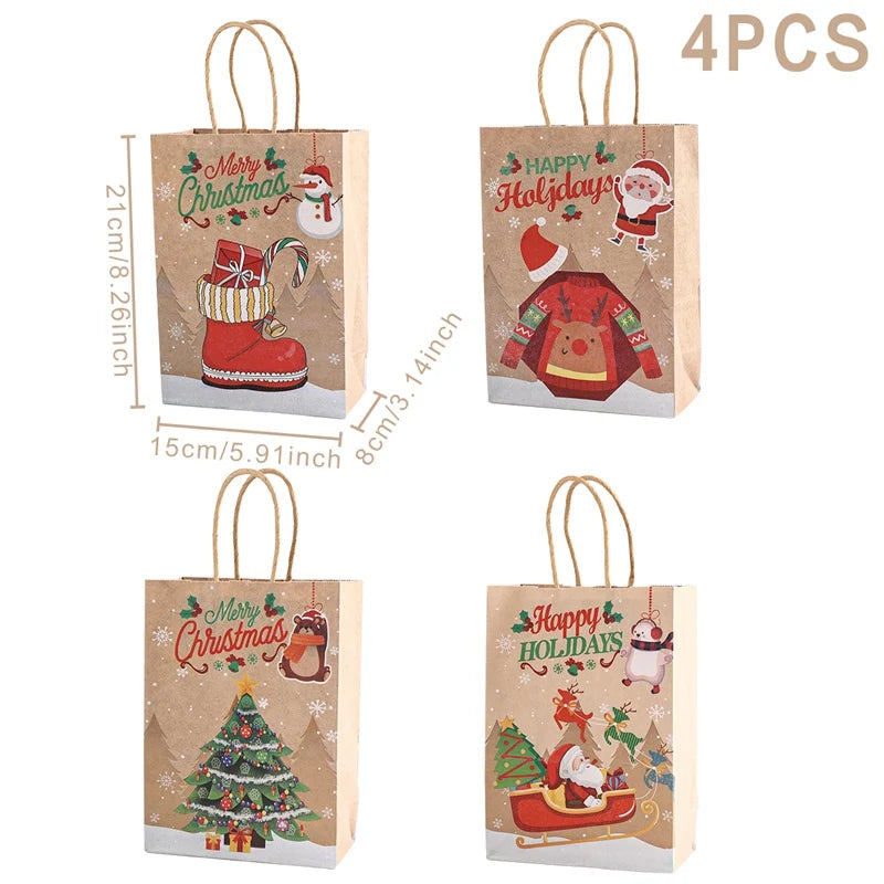 Christmas Kraft Paper Bag