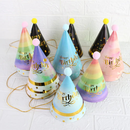 Colorful Birthday Hats 5Pcs