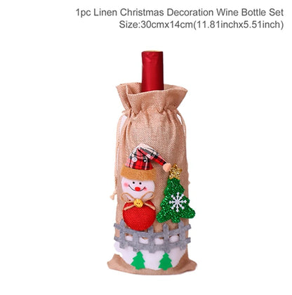 Christmas Wine Bottle Cover