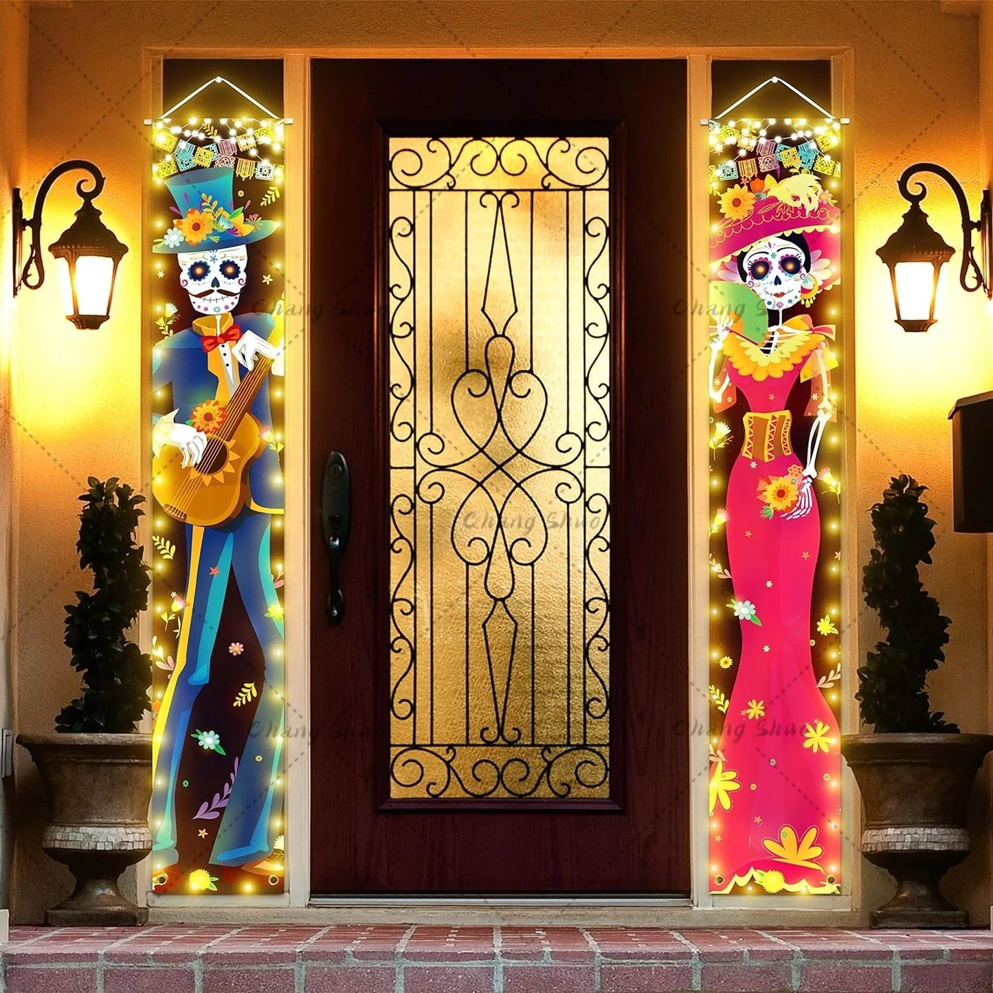 Porch Banner Dia De Los Muertos