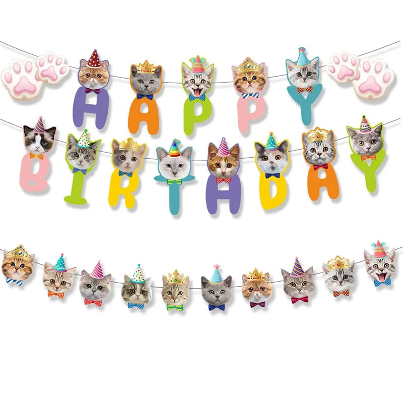 Cat/Dog Birthday Banner