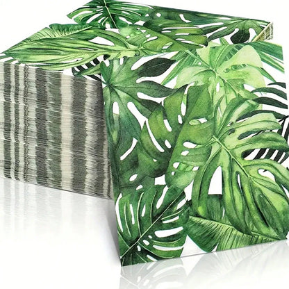 Tropical Leaf Napkins 20Pcs