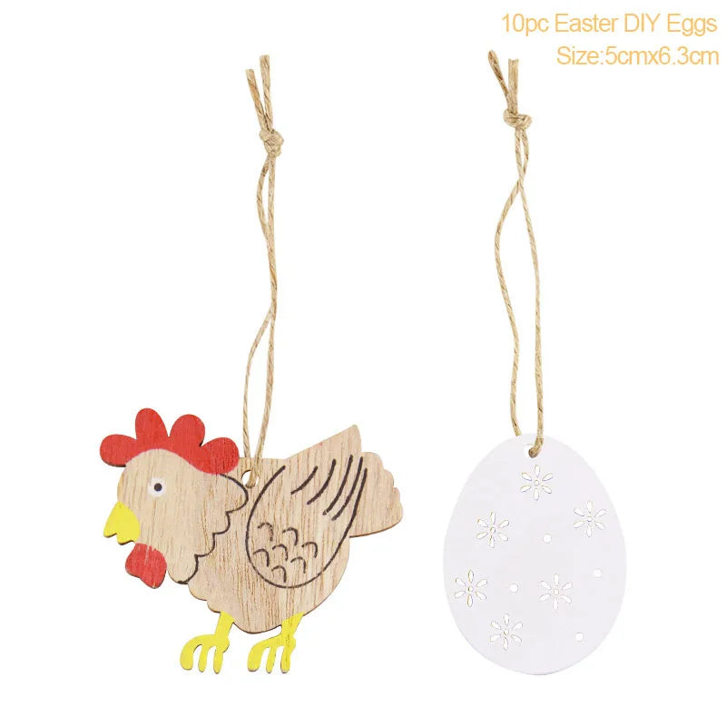 Multiple Wooden Easter Decoration