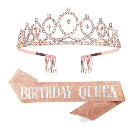 Ribbon + Crown Birthday Queen