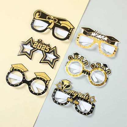 Graduation Glitter Glasses