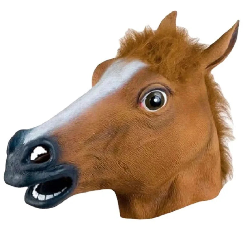 Horse Head Latex Mask