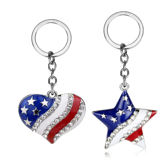 America Flag Keychain