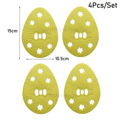 Easter Felt Cutlery Holder 4Pcs