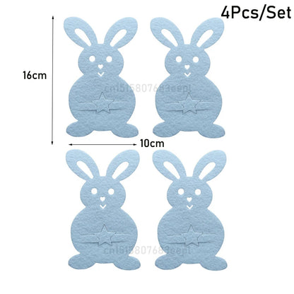 Easter Felt Cutlery Holder 4Pcs