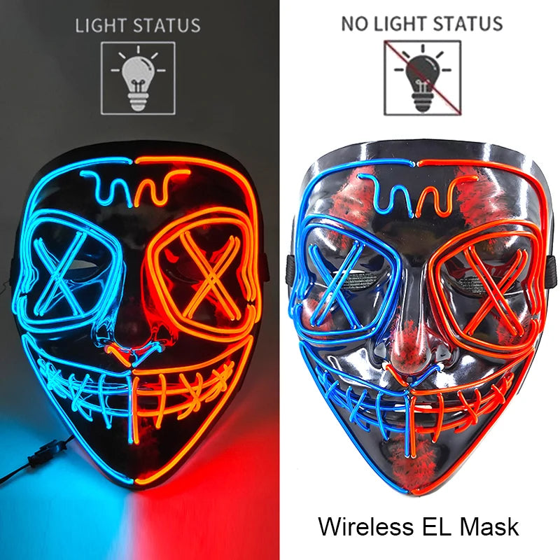 Neon LED Purge Mask