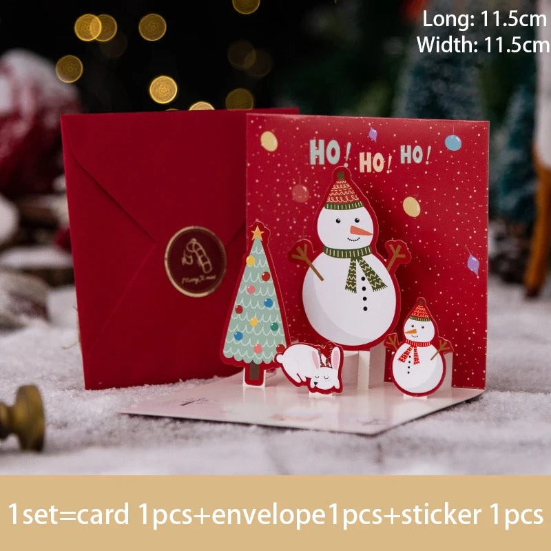 3D Pop UP Christmas Greeting Card