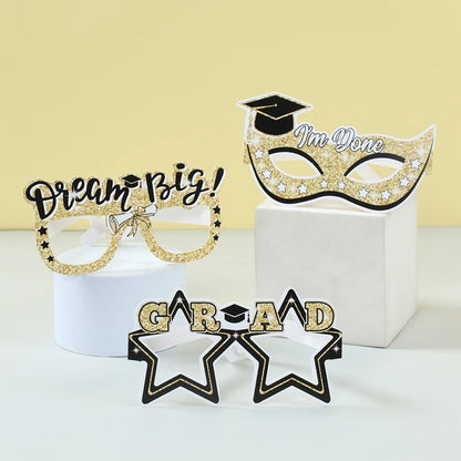 Graduation Glitter Glasses