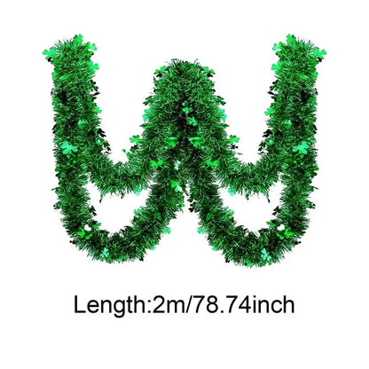 Shamrock Tinsel Garland St.Patrick's