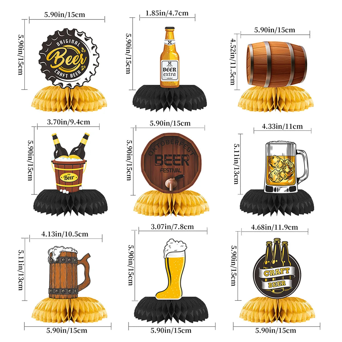 Oktoberfest Honeycomb 9Pcs