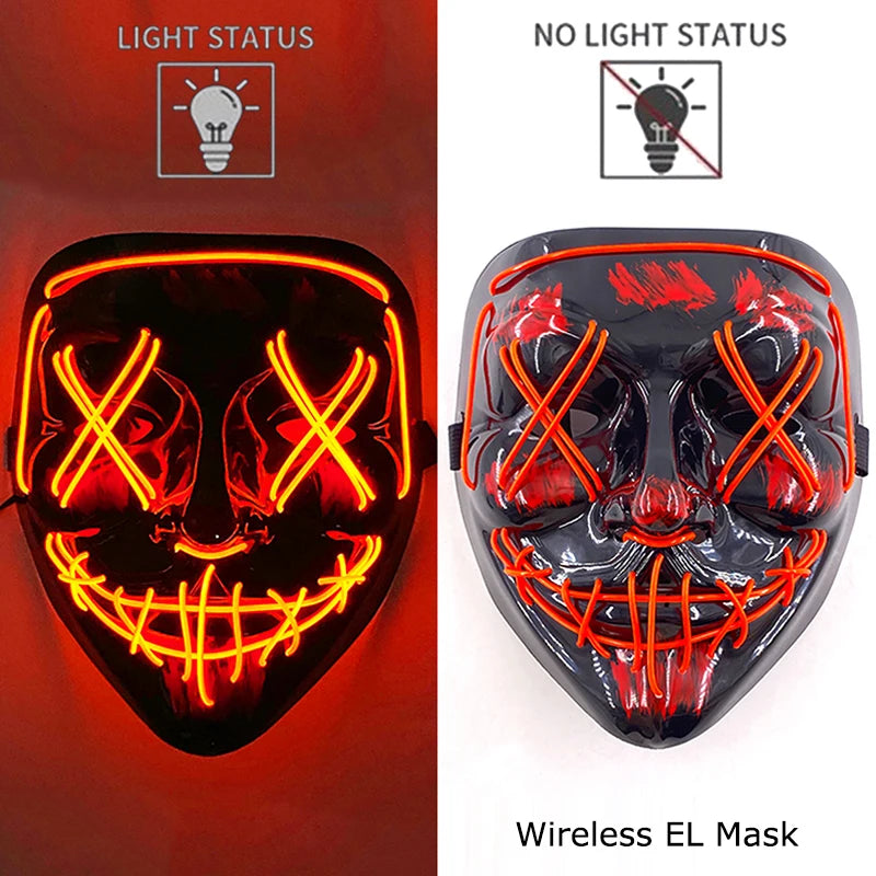 Neon LED Purge Mask