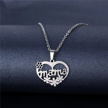 Mama Letter Pendant Necklace