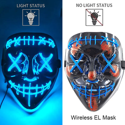 Neon LED Purge Mask