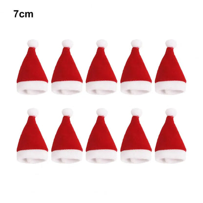 Mini Santa Decoration Hat 10Pcs