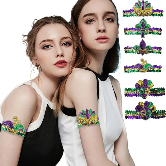 Mardi Gras Armband