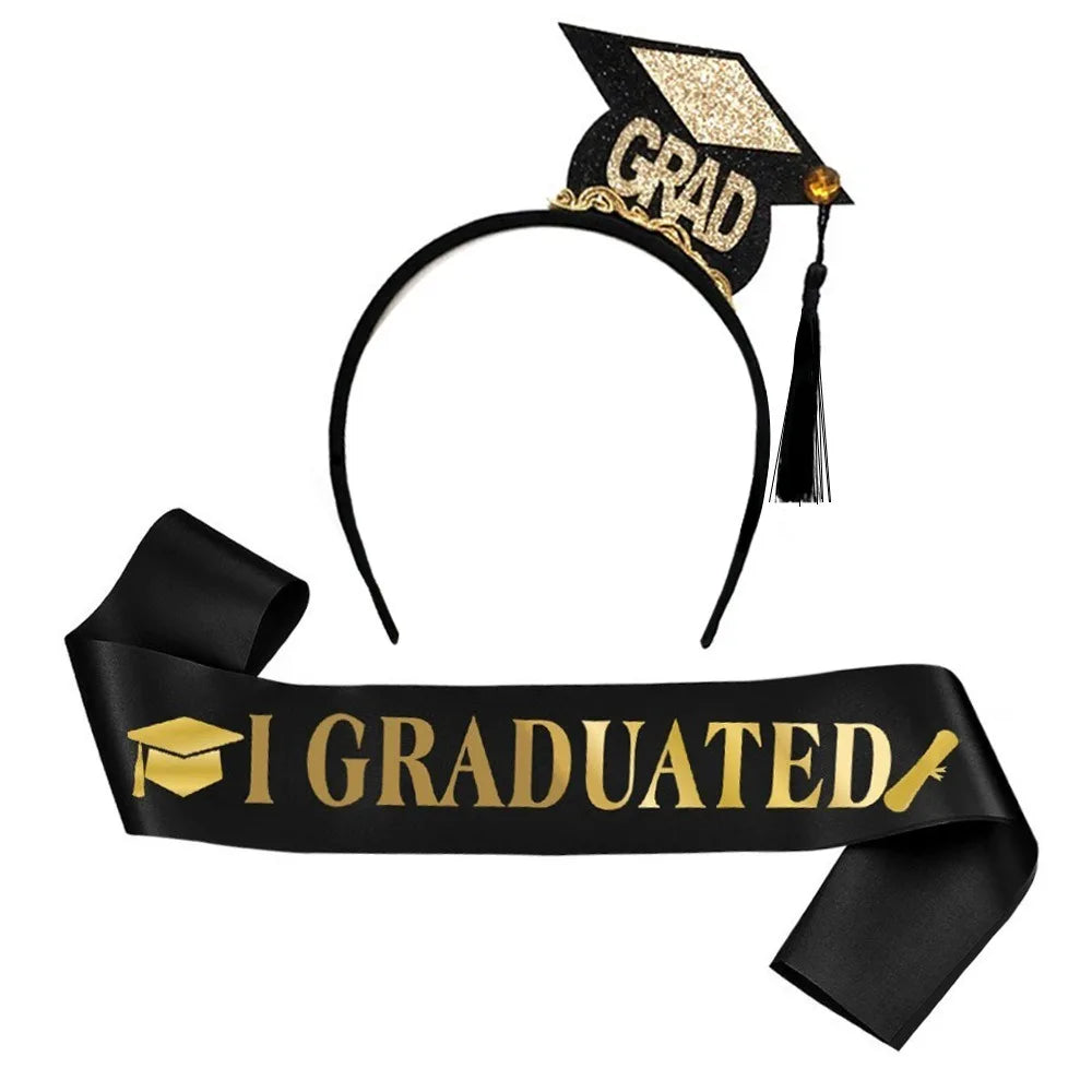 Graduation Headband Ribbon