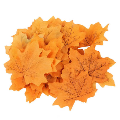 100/200Pcs Autumn Leaves