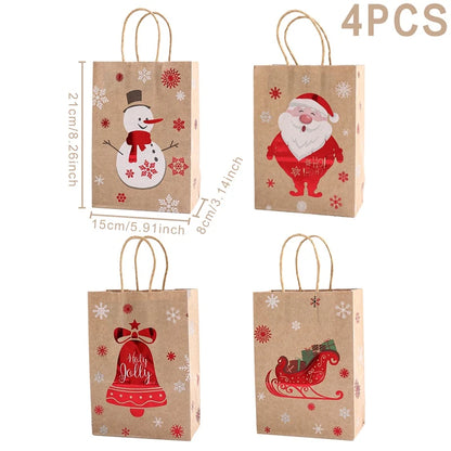 Christmas Kraft Paper Bag