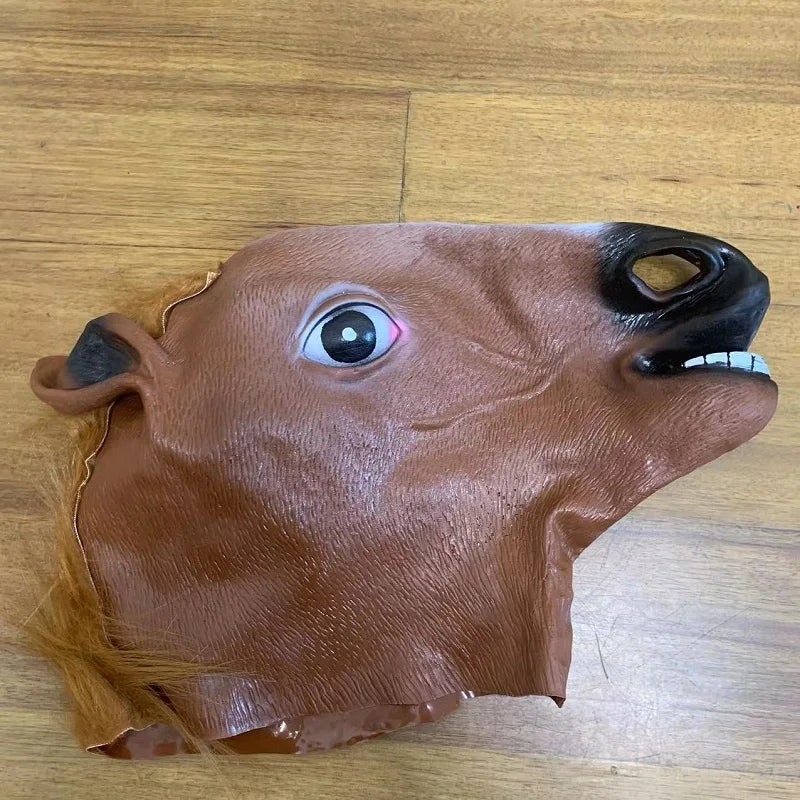 Horse Head Latex Mask