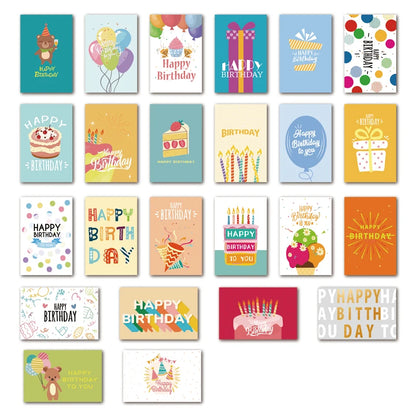 24pcs Birthday Greeting Cards + Envelope