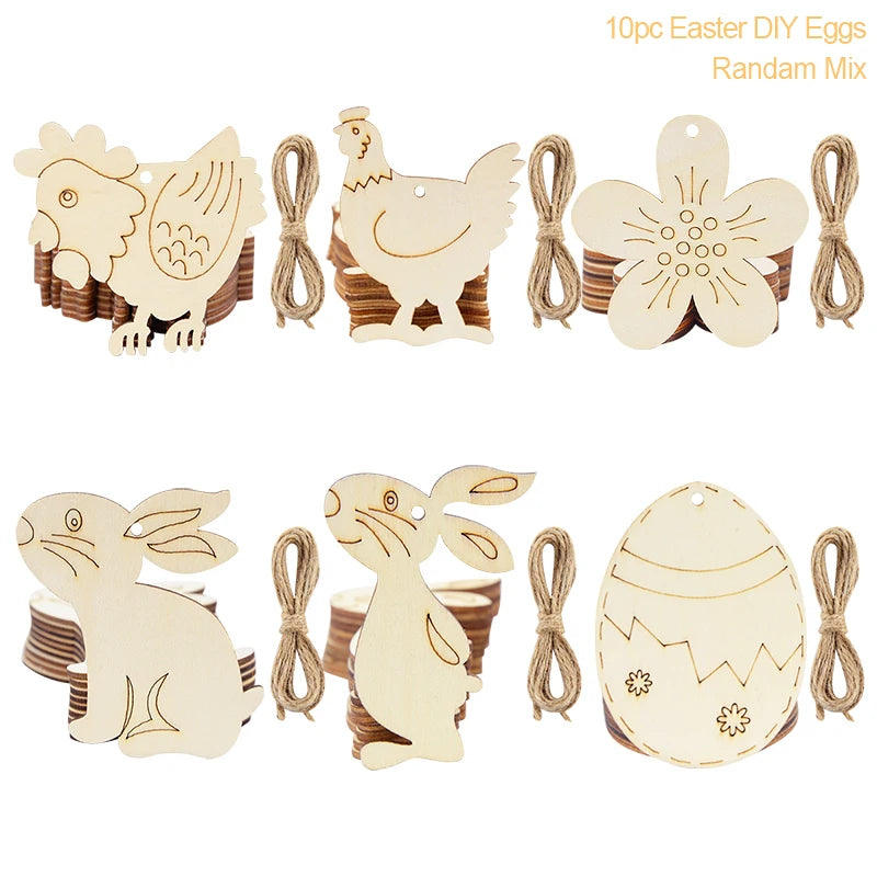 Multiple Wooden Easter Decoration