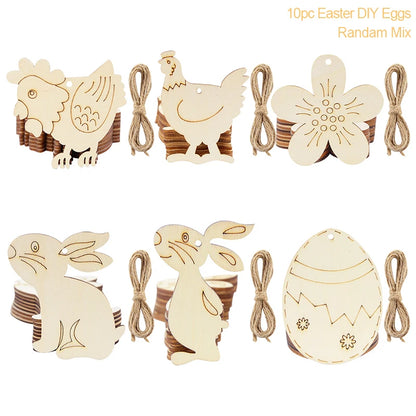 Multiple Wooden Easter Decoration