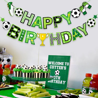 Football Theme Birthday Banner