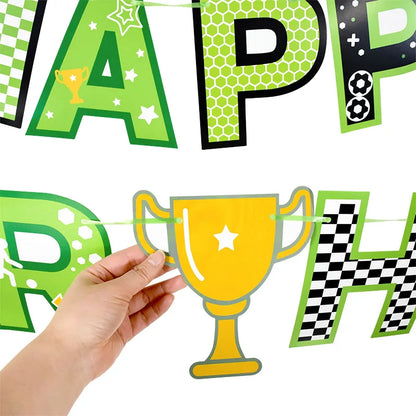 Football Theme Birthday Banner