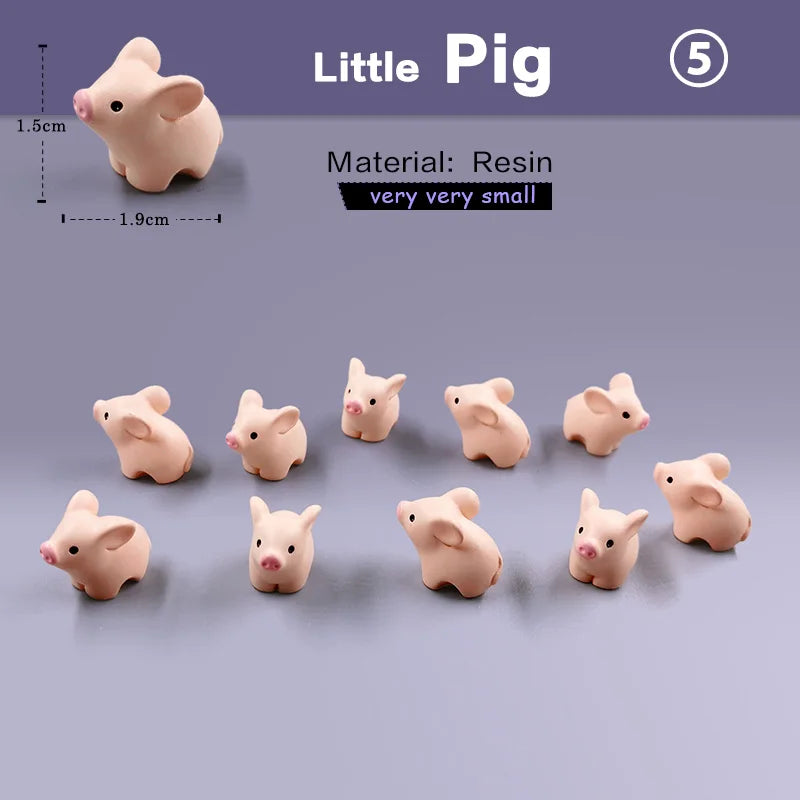 Miniature Animal Figurines 10Pcs