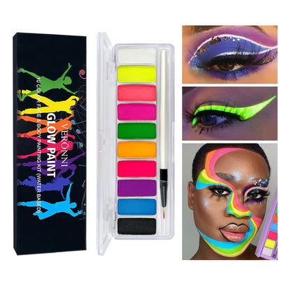 Neon Body Art Paint UV Glow 10Colors