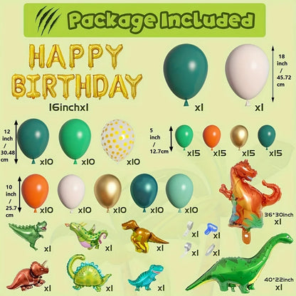 Jungle Themed Balloon Set 154Pcs