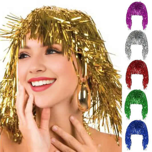 Foil Tinsel Wig