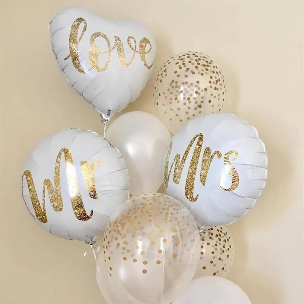 Mr&Mrs Wedding Foil Balloons